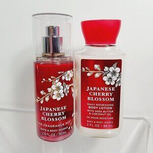 JAPANESE CHERRY BLOSSOM Bath & Body Works Travel Set Body Mist Lotion NEW